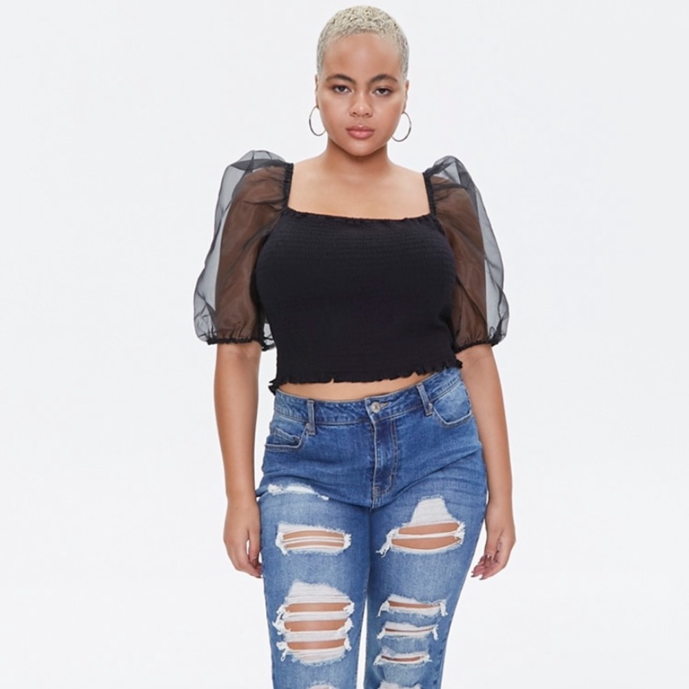 Puff sleeve top